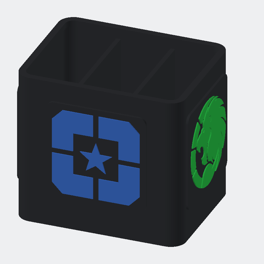 Divided Command Pen & Pencil Holder product rendering