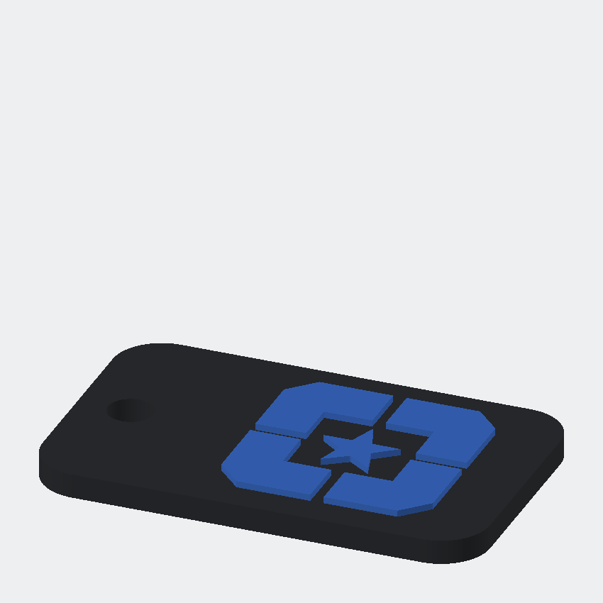WarDogs Branded Keychain product rendering