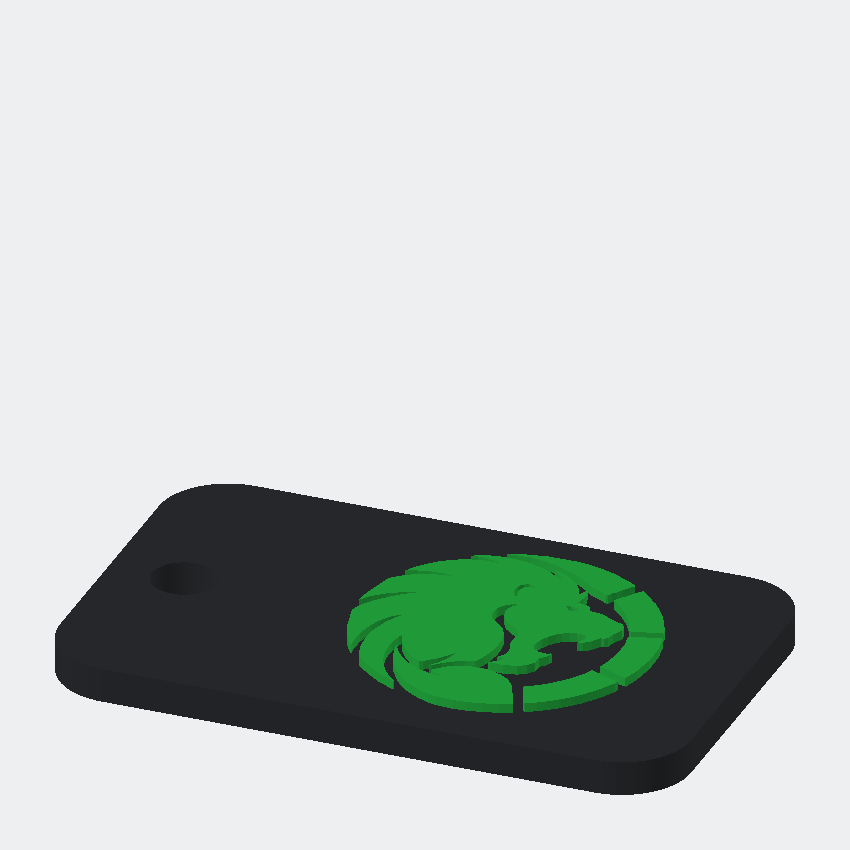 Manticore branded keychain preview