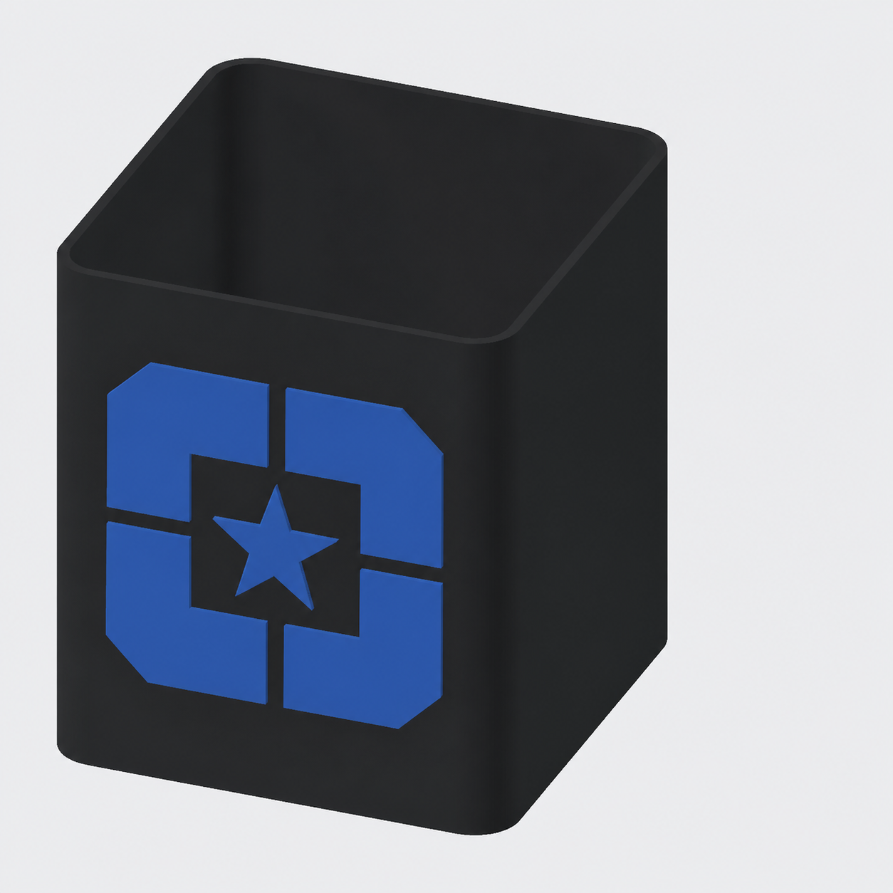 WarDogs Small Desktop Wastebasket product rendering