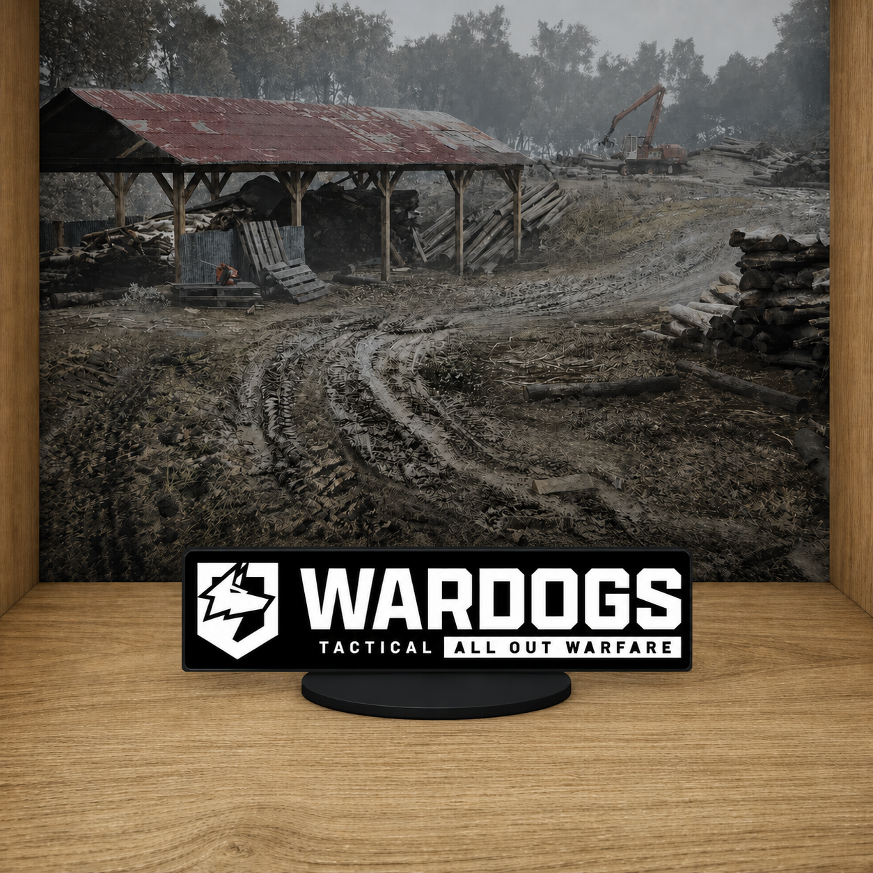 WarDogs Full Tagline Desk Logo product rendering